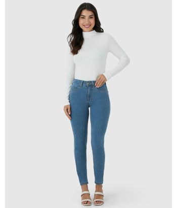 Calça Skinny Feminina Em Flex Jeans