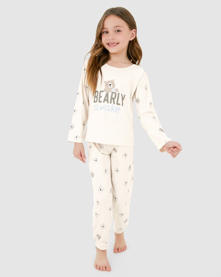 Pijama Infantil Unissex Bearly Awake Malwee Kids