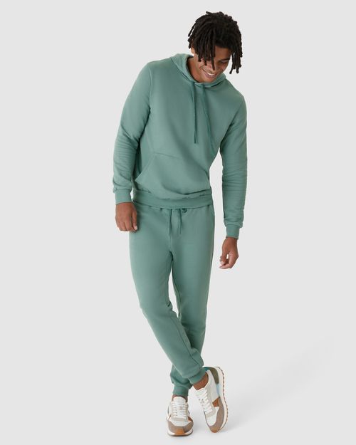 Calça Básica Masculina Jogger Em Moletom Flanelado