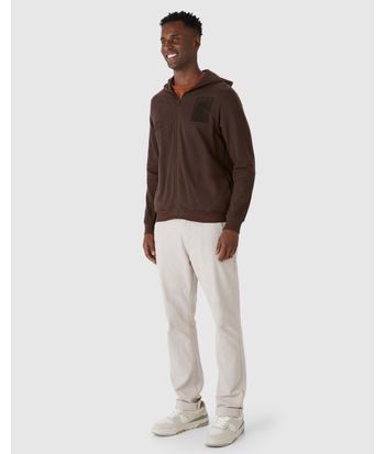 Jaqueta Masculina Regular Estampa Frontal Em Moletom Flanelado