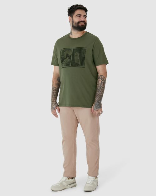 Camiseta Masculina Plus Size São Paulo City Em Algodão