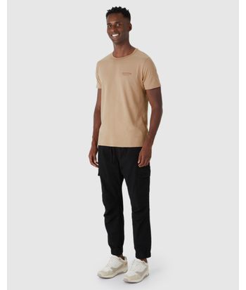 Camiseta Masculina Estampa Lettering Frontal Em Algodão