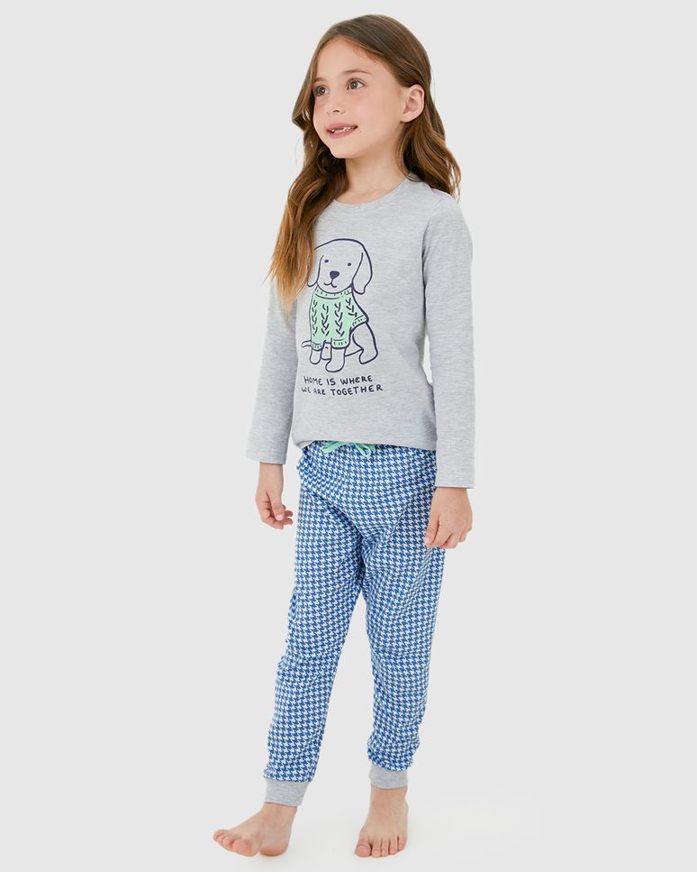 Pijama Infantil Menina Home Is Where We Are Together Em Algodão Malwee Kids
