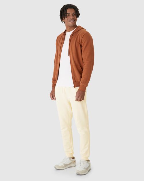 Calça Básica Masculina Jogger Em Moletom Flanelado