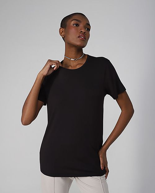 Camiseta Feminina Gola Redonda Tecnológica Modal - BASICAMENTE