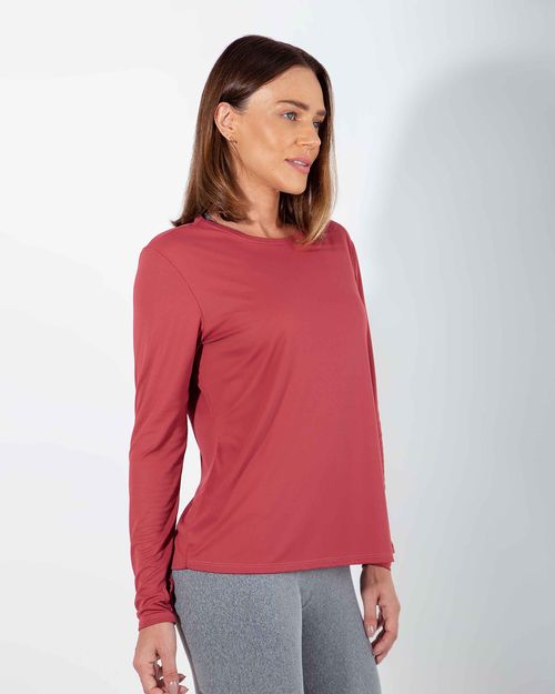 Camiseta Feminina Manga Longa New Life Tecnológica Performance - BASICAMENTE