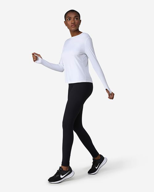 Camiseta Feminina Manga Longa New Life Tecnológica Performance - BASICAMENTE