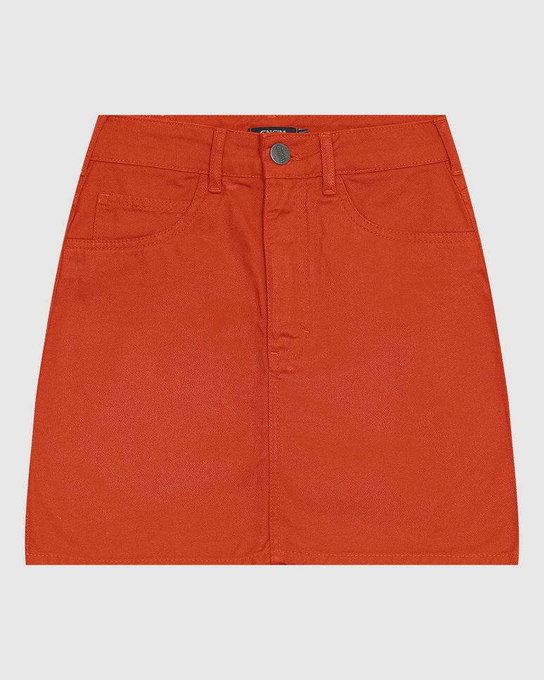 Saia Evasê Feminina Cintura Média Em Sarja 100% Algodão - ENFIM