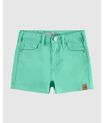 Shorts Infantil Menina Comfort Em Sarja Com Elastano Malwee Kids