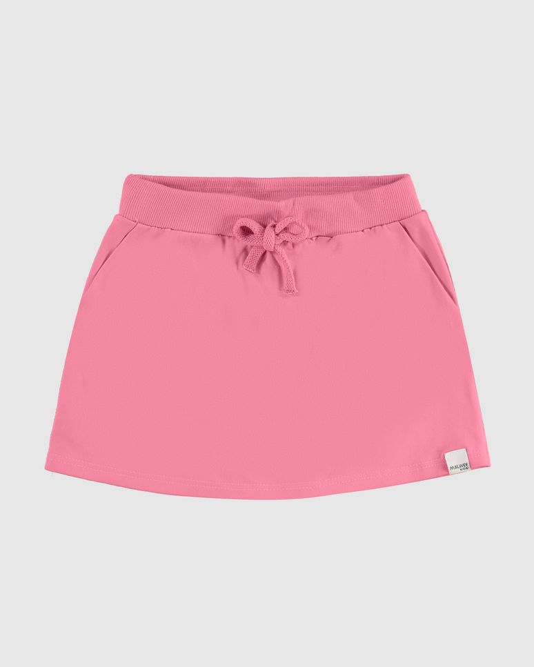 Shorts Saia Infantil Menina Bolso Faca Em Algodão Malwee Kids