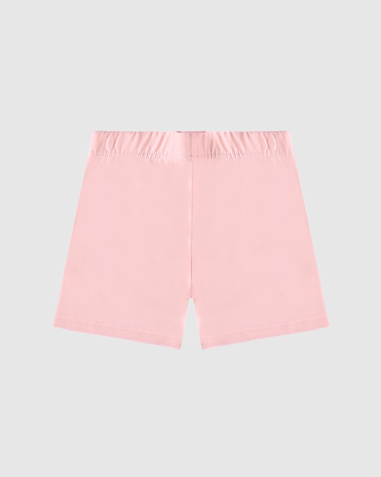 Shorts Infantil Menina Cós Elástico Em Algodão Malwee Kids