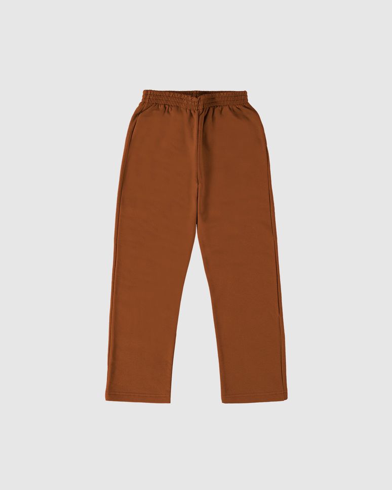 Calça Infantil Menino Básica Em Moletom Flanelado Malwee Kids