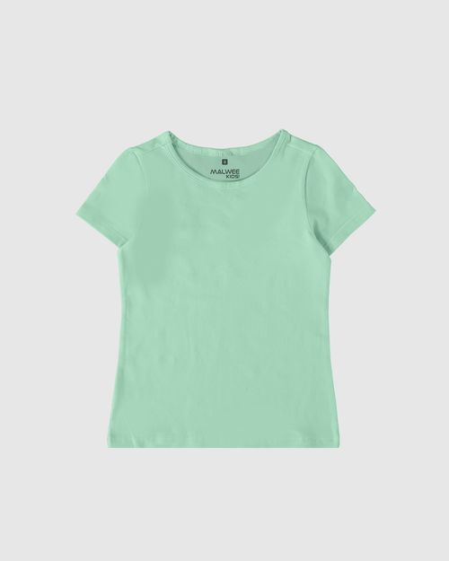 Blusa Infantil Menina Decote Redondo Em Algodão Malwee Kids