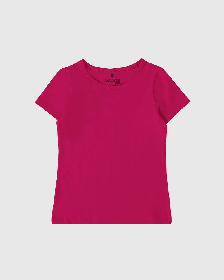 Blusa Infantil Menina Decote Redondo Em Algodão Malwee Kids