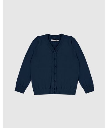 Cardigan Infantil Unissex Decote V Em Tricô Malwee Kids