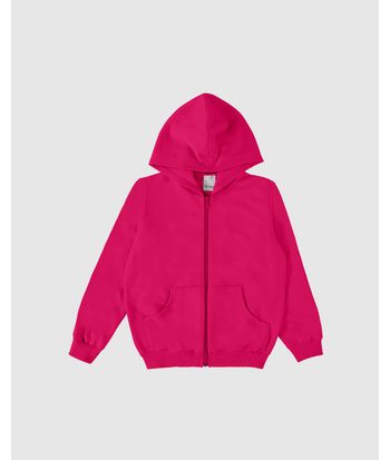 Jaqueta Infantil Unissex Com Capuz Em Moletom Flanelado Malwee Kids