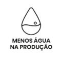Menos água na produção - Selo