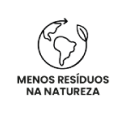 Menos resíduos na natureza - Selo